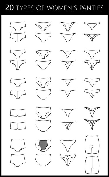 20 типов женских трусиков
