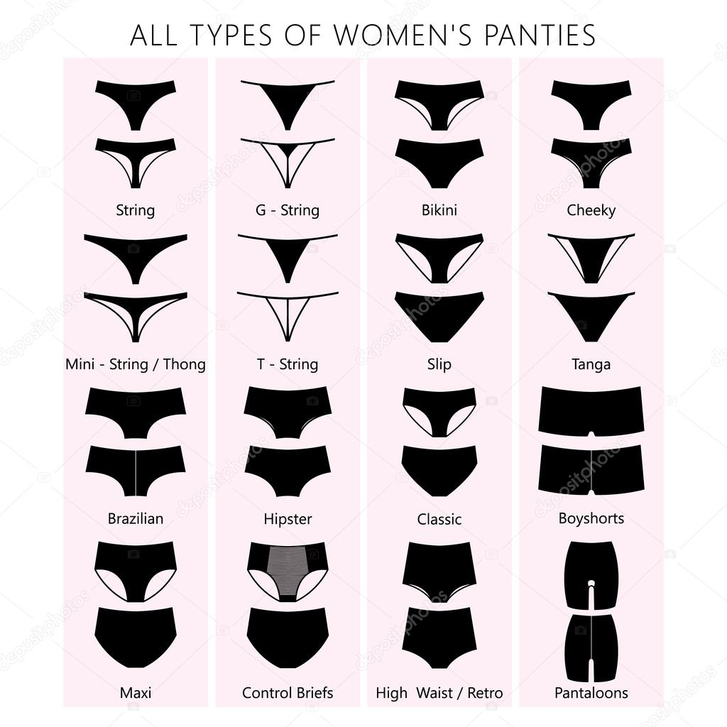 Types of panties Stock Vector by ©Lazuin.gmail.com 113183756