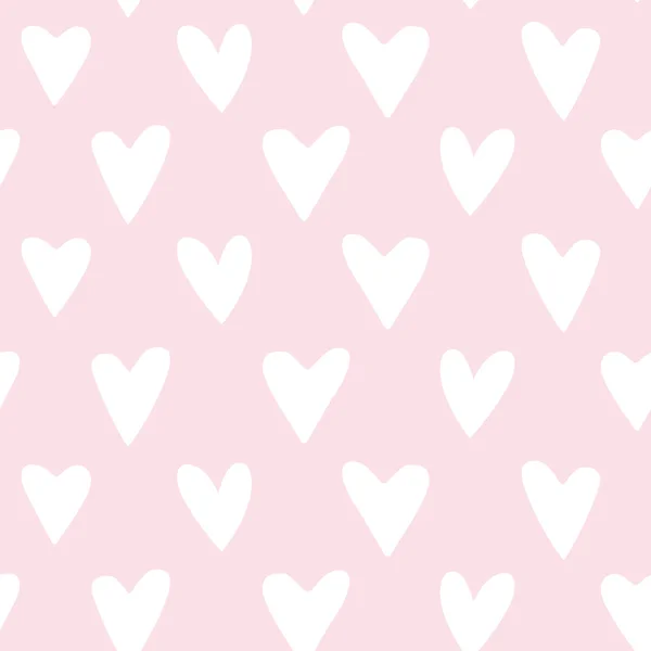 Pink hearts pattern — Stock Vector