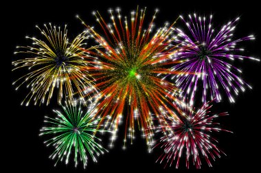 havai fişek patlama ekran