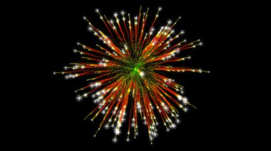 havai fişek patlama ile kıvılcım