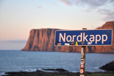 North Cape Norway destination trip, Nordkapp road clipart