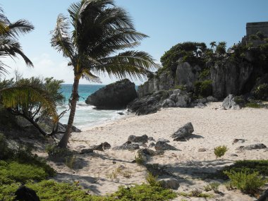 Tulum plaj, yaz, Meksika yucatan maya