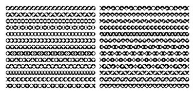 Basit soyut yuvarlak daire ayırıcı dizaynı