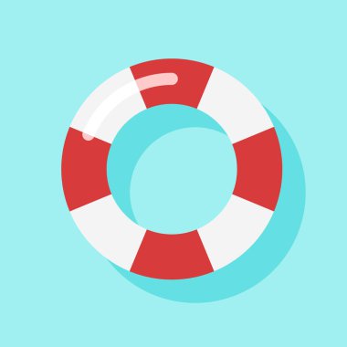 Suyun üstündeki yüzme tünelinin en üst görünümü, Yaz Simgesi için, Arkaplan Tasarımı.