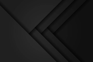 Modern Siyah soyut tasarım geometrik arkaplan, kağıt biçimi