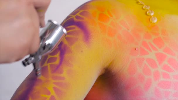 Corp luminos și colorat — Videoclip de stoc