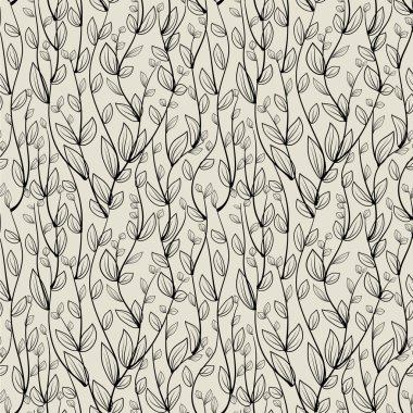 yaprakları gelen Dikişsiz desen