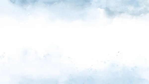 Cielo Fantasía Pastel Azul Acuarela Pintado Mano Para Fondo Vector — Vector de stock