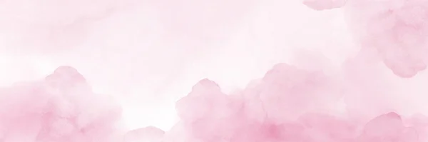 Himmel Fantasie Pastellrosa Aquarell Handbemalt Für Hintergrund Fleck Künstlerischen Vektor — Stockvektor