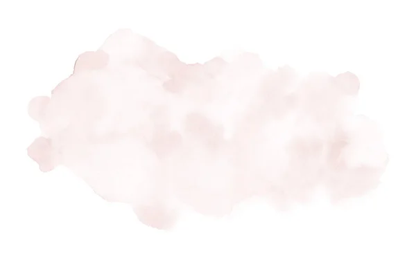 Abstrato Laranja Aquarela Forma Mancha Nuvem Elemento Isolado Por Aquarela — Vetor de Stock