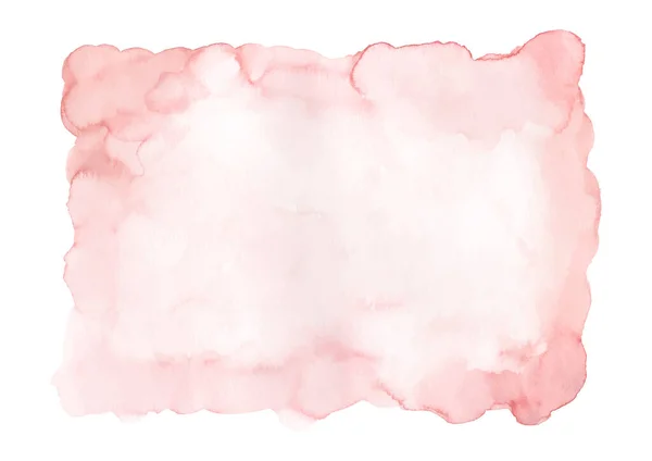 柔らかいピンクの水彩の背景 壁アート ポスター カード カバー バナーの装飾デザインのための抽象染色水彩手描きの使用 — ストックベクタ