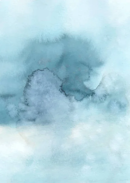 Abstraktes Hellblaues Aquarell Handgemalt Für Hintergrund Flecken Künstlerischen Vektor Als — Stockvektor