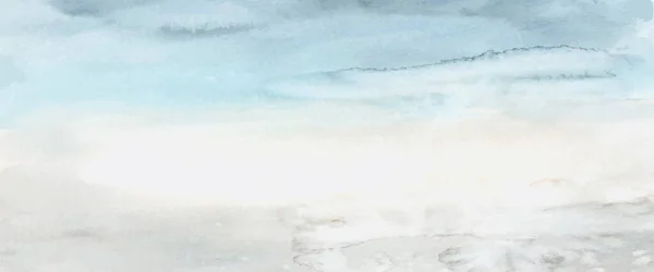 Абстрактная Голубая Акварель Ручной Работы Заднем Плане Пятно Художественный Вектор — стоковый вектор