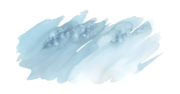 Pinceau Bleu Peint Aquarelle Fond Abstrait Taches Vecteur Artistique Utilisé — Image vectorielle