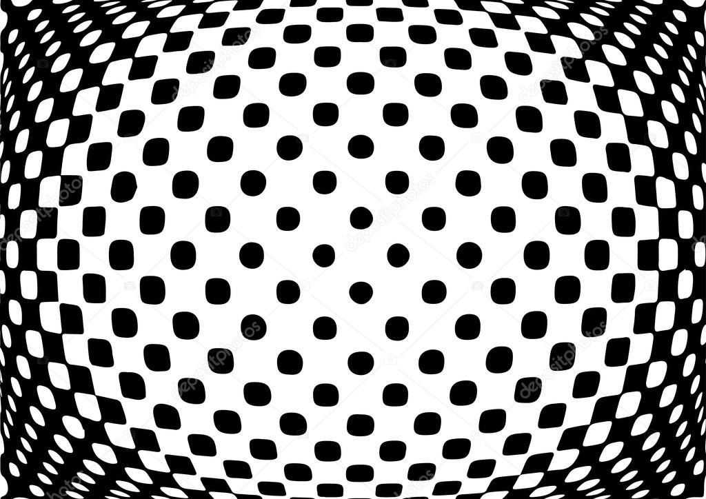 Optical illusion monochrome abstract background