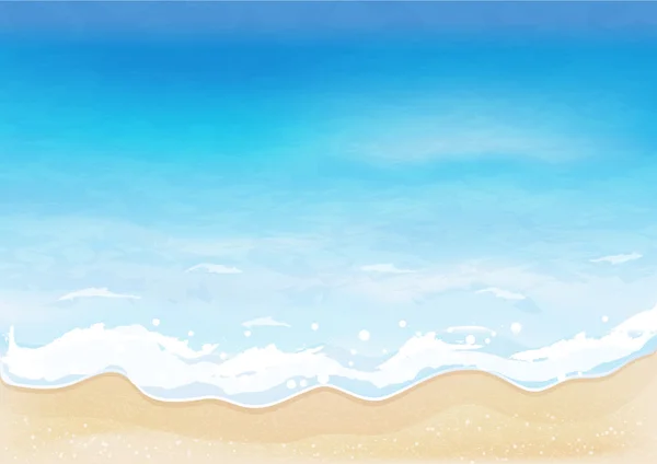 Sommar strand bakgrund — Stock vektor