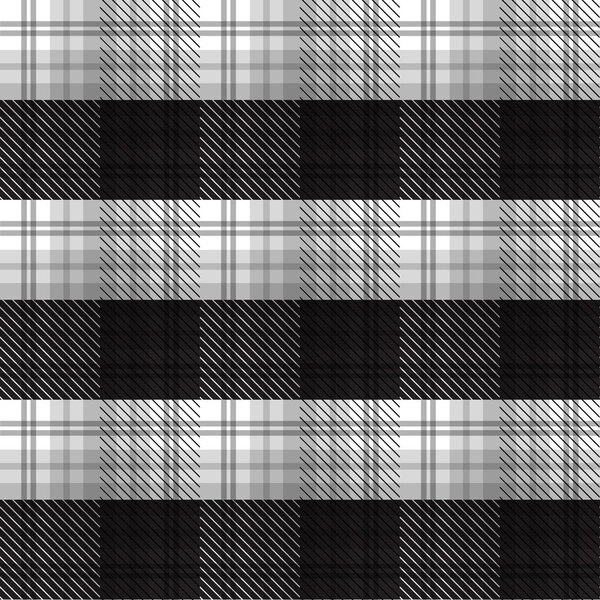 Черно-белый тартан клетчатый фон
