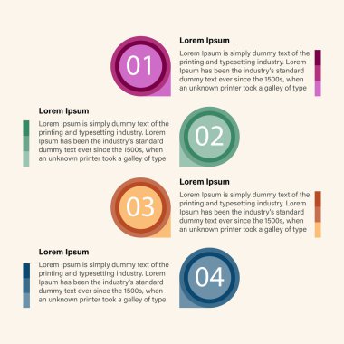 Modern vektör soyut konuşma balonu Infographic elemanları