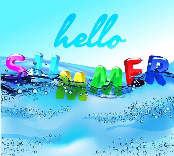 Merhaba Yaz Sahil Parti Pilotu. Vektör Tasarımı EPS 10