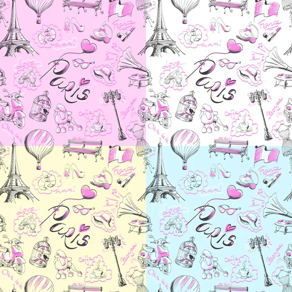 Texture transparente de Paris — Image vectorielle