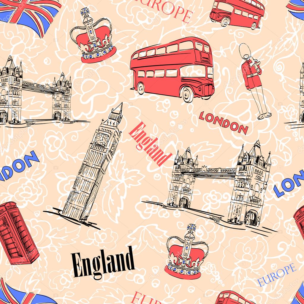 London England city skyline vector background. trendy illustration.
