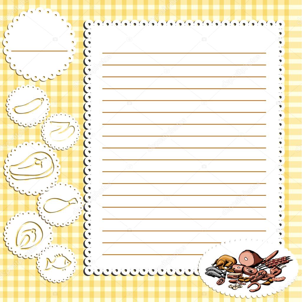 Recipe Book Page Design Stock Vector Image By C Elenbushe Gmail Com