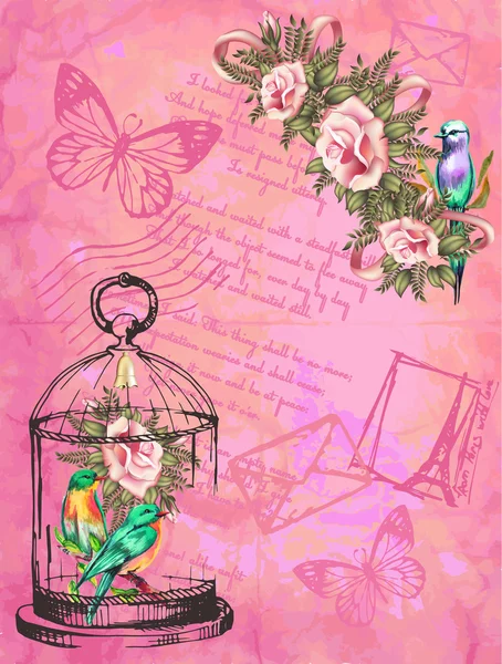 Çiçekli tebrik kartı