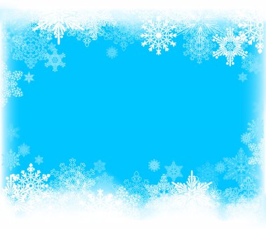 Metin için kar taneleri ve boşluk içeren soyut tasarım