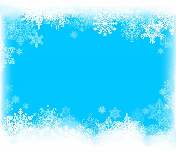 Design abstrato com flocos de neve e espaço para texto — Vetor de Stock