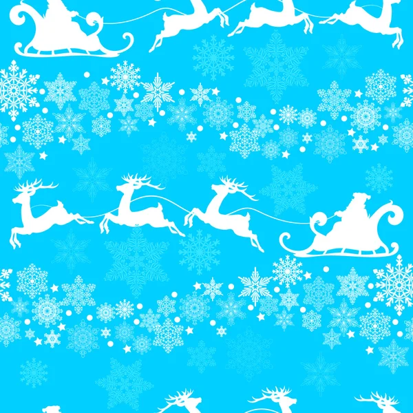 Bezešvé vzor s modrým sněhové vločky. vektorové ilustrace — Stockový vektor