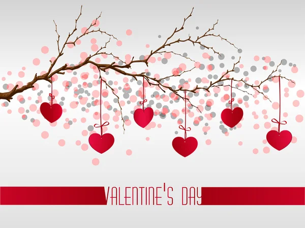 День святого Валентина абстрактный фон с разрезанным бумажным сердцем. Векторная иллюстрация — стоковый вектор