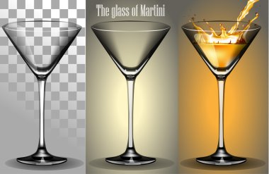 The transparent Glass of Martini