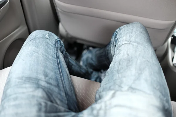 Men's denim jeanswear (skinny type) — Stock Photo, Image