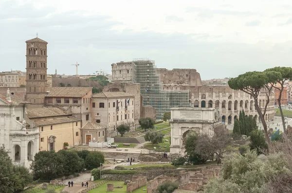 Fórum imperial roma palatino — Fotografia de Stock