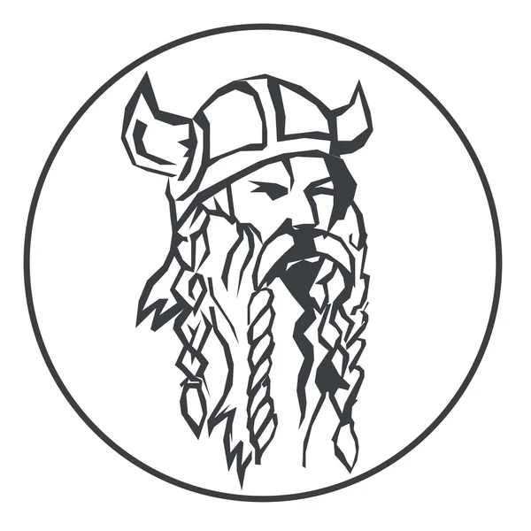Głowę, Viking — Wektor stockowy
