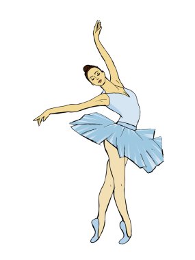 Balerin. Hisse senedi vektör çizim