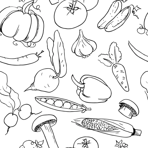 Ensemble de légumes — Image vectorielle