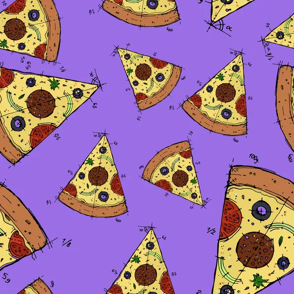 Un pedazo de pizza. — Archivo Imágenes Vectoriales