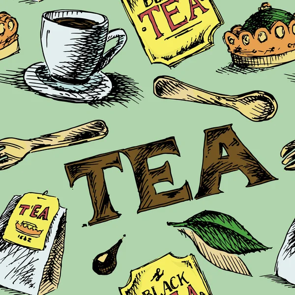 Черный чай — стоковый вектор