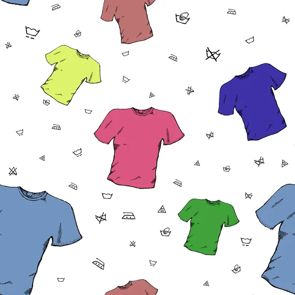 Vzorek pozadí tričko — Stockový vektor