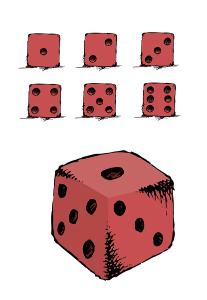 Spel dice set — Stockvector