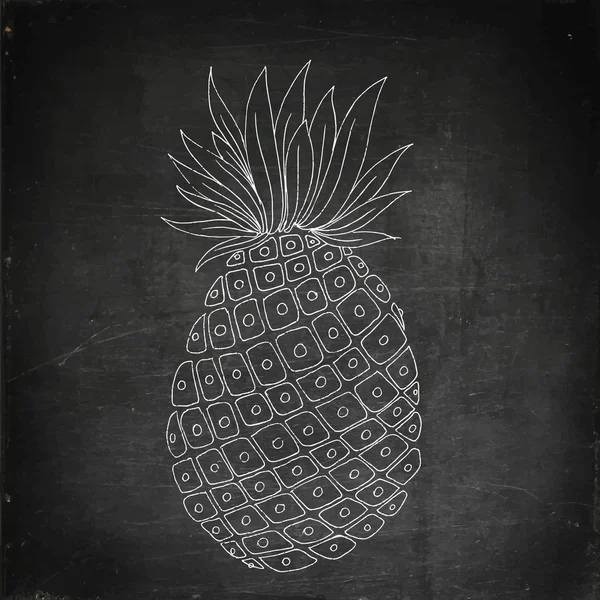 Pineapple fruit image — Stock Vector