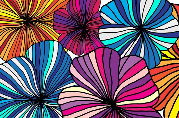 Conjunto de flores vectorizadas — Vector de stock