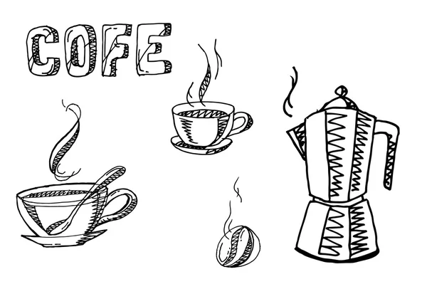 咖啡成份组合 — 图库矢量图片