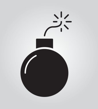 Bomba simgesi düz