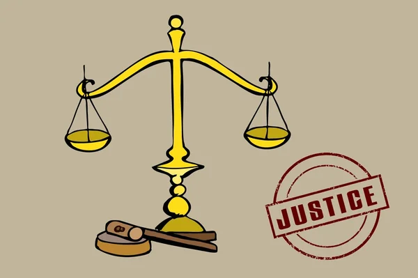 Symbol of law and justice. — Stock Vector