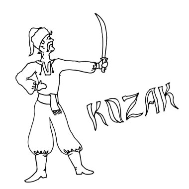Kozak savaşçı. Ukrayna'nın etnik asker
