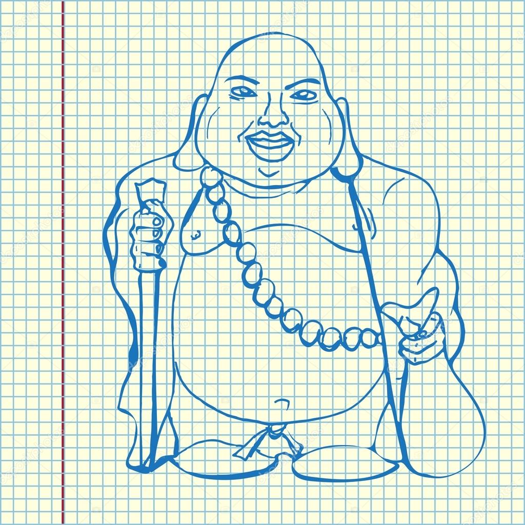 Buddha god illustration