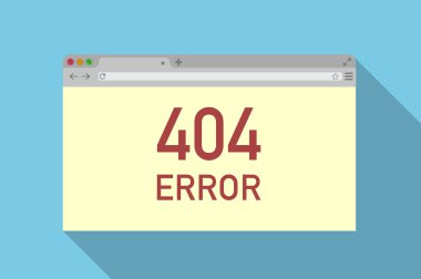 Mavi arka plan üzerinde basit tarayıcı penceresi